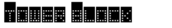 Tower Block font preview